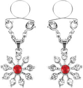 Peekaboo Pasties Ruby and Diamond Star Nipple Jewellery Breast and Nipple Toys